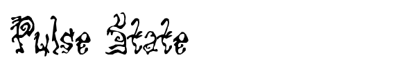 Pulse State font preview